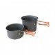 Kombat UK Anodised Cook Set, Ideal for backcountry adventures or on-the-go meals, this lightweight two-piece cook set is designed for efficiency and convenience