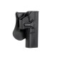 G17 Airsoft Holster Series - Black, Carry your sidearm securely and comfortably with the Amomax G17 Clone Airsoft Holster
