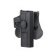 G17 Airsoft Holster Series - Black, Carry your sidearm securely and comfortably with the Amomax G17 Clone Airsoft Holster
