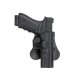 G17 Airsoft Holster Series - Black, Carry your sidearm securely and comfortably with the Amomax G17 Clone Airsoft Holster