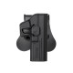 G17 Airsoft Holster Series - Black, Carry your sidearm securely and comfortably with the Amomax G17 Clone Airsoft Holster