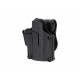 Mega-Fit Optics universal holster Black, Designed for shooters who expect versatility and precise weapon control, the Mega-Fit Optics holster fits a wide range of pistols from Glock, Beretta, Sig Sauer, Taurus, and more—even when equipped with optics or e