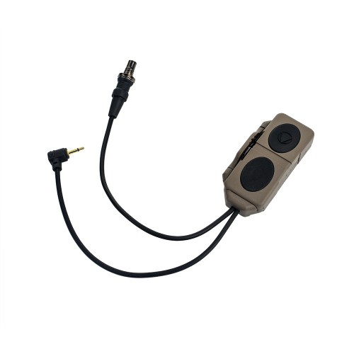 WADSN DOUBLE REMOTE CONTROL FOR FLASHLIGHT AND LASER DARK EARTH, Improve reaction times and hand positioning with off-board activation that lets users engage illumination and aiming systems without shifting grip