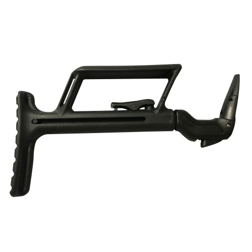 Big Dragon Retractable Stock For Eu17/Eu18, The Big Dragon Polymer Telescopic Buttstock is an affordable, lightweight accessory designed to convert standard Glock-series gas blowback airsoft pistols into a more stable carbine configuration
