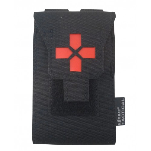 Kombat UK Horizontal Medic Pouch (BK), The Horizontal Medic Pouch is a compact, quick-access solution for essential first-aid items