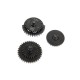 Gears SA 12:1 (Steel; CNC), The Specna Arms 12:1 CNC V2/V3 Steel Gear Set is tailored for airsoft enthusiasts aiming to build faster, more responsive AEGs