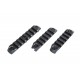 Specna Arms M-LOK Black Rail 3 peace Set, The Specna Arms M-LOK Rail Set is a lightweight accessory designed to expand the modularity of M-LOK compatible platforms