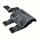 WOSPORT DROP LEG PANEL (IMI-STYLE) (BK), Designed to enhance versatility, this thigh holster adapter is compatible with WO-GB34 and WO-GB35 holsters