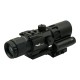 JS-TACTICAL PRISME SCOPE 4X32 WITH RED LASER BLACK, The JS-Tactical Prisme Scope 4X32 With Red Laser is a durable and compact optic designed for tactical and airsoft setups, offering reliable performance, clear target acquisition, and a lightweight design