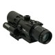 JS-TACTICAL PRISME SCOPE 4X32 WITH RED LASER BLACK, The JS-Tactical Prisme Scope 4X32 With Red Laser is a durable and compact optic designed for tactical and airsoft setups, offering reliable performance, clear target acquisition, and a lightweight design