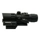 JS-TACTICAL PRISME SCOPE 4X32 WITH RED LASER BLACK, The JS-Tactical Prisme Scope 4X32 With Red Laser is a durable and compact optic designed for tactical and airsoft setups, offering reliable performance, clear target acquisition, and a lightweight design