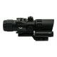 JS-TACTICAL PRISME SCOPE 4X32 WITH RED LASER BLACK, The JS-Tactical Prisme Scope 4X32 With Red Laser is a durable and compact optic designed for tactical and airsoft setups, offering reliable performance, clear target acquisition, and a lightweight design