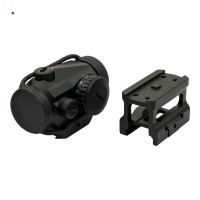 JS-TACTICAL RED DOT BLACK T1 STYLE WITH HIGH AND LOW MOUNT