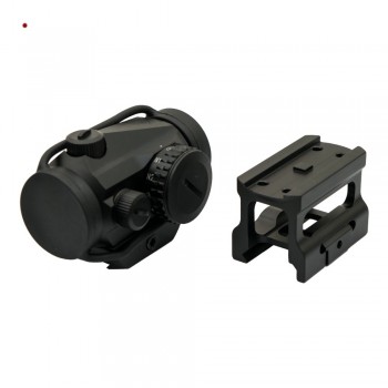 JS-TACTICAL RED DOT BLACK T1 STYLE WITH HIGH AND LOW MOUNT