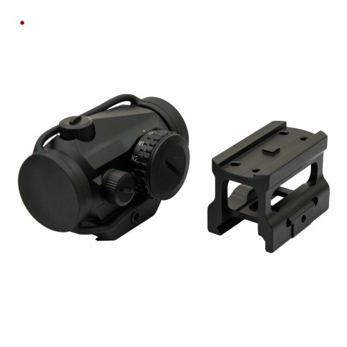 JS-TACTICAL RED DOT BLACK T1 STYLE WITH HIGH AND LOW MOUNT, Designed for fast target acquisition and dependable performance, the JS-Tactical Red Dot (Black) combines compact construction with precision-focused functionality