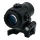 JS-TACTICAL RED DOT WITH 3X MAGNIFIER BLACK