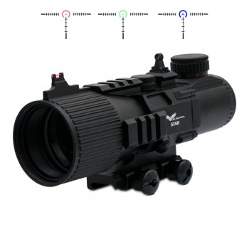JS-TACTICAL RIFLE SCOPE 5X50 LENS BLACK