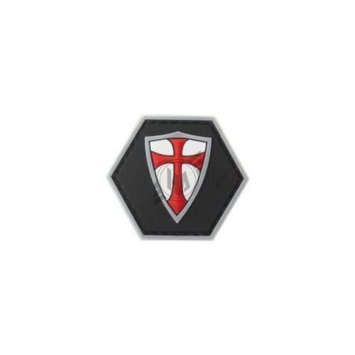 Recte Faciendo Shield Red, Morale Patches are velcro patches designed to offer a bit of flair and humour, ideal for mounting on bags, tactical vests, or pretty much anywhere there's a spare section of velcro