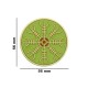 Helm of Awe Patch (Green), The Helm of Awe Rubber Patch showcases the legendary Norse Ægishjálmr symbol, representing protection, resilience, and inner strength