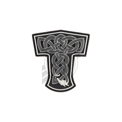 Thor's Hammer Patch, Morale Patch with velcro backing (hook side) - suitable for tactical bags, UBACS shirts, cases, baseball caps etc