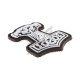Thor's Hammer Patch, Unleash the power of legend with the Thors Hammer Rubber Patch, a bold and durable accessory that brings a striking, myth-inspired design to your gear