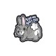 Bunny Kiss My Soft Ass Patch, Morale Patch with velcro backing (hook side) - suitable for tactical bags, UBACS shirts, cases, baseball caps etc