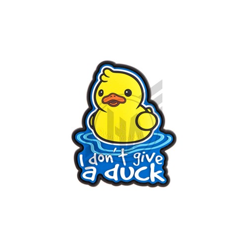 I Don't Give a Duck, Morale Patch with velcro backing (hook side) - suitable for tactical bags, UBACS shirts, cases, baseball caps etc