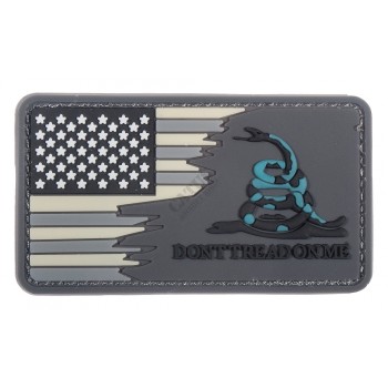 Dont Tread On Me 3D Rubber Patch (Grey) 