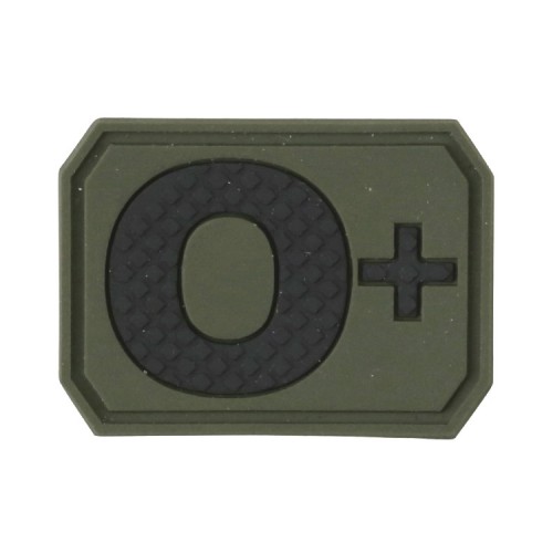 Blood Group Patch (O+), Morale Patch with velcro backing (hook side) - suitable for tactical bags, UBACS shirts, cases, baseball caps etc
