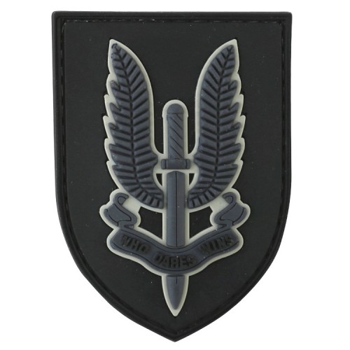 SAS Shield Patch, Morale Patch with velcro backing (hook side) - suitable for tactical bags, UBACS shirts, cases, baseball caps etc
