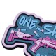 Brand Element One Shot - One Drone Patch (Pink), The “One Shot — One Drone” PVC patch represents precision, fast reaction, and control in modern aerial defense scenarios
