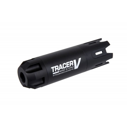 Wosport Octopus Tracer  unit (Black), The Tracer Wosport Octopus Suppressor is a compact tracer unit designed to enhance airsoft realism and visibility in low-light conditions