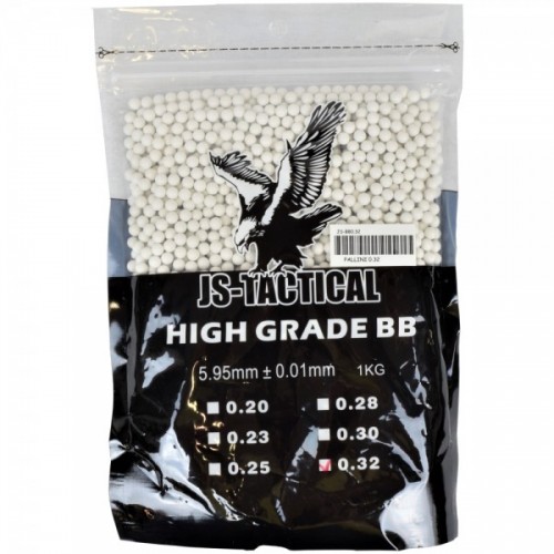 JS Tactical 0.32g BB's (1kg), You won't get far without ammo