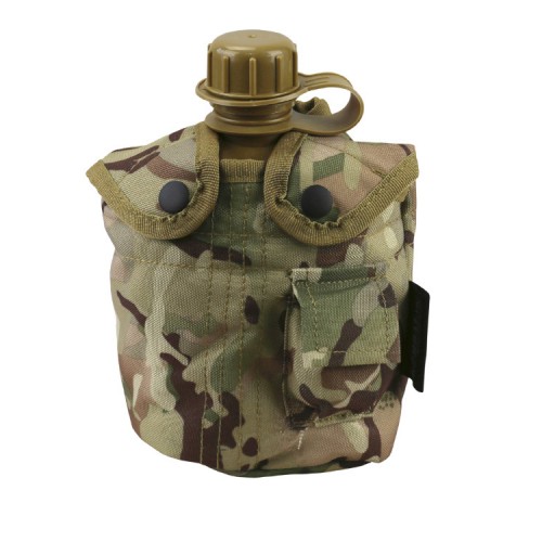 Tactical Water Bottle w/Pouch (ATP), Manufactured by Kombat UK, this tactical water bottle will help keep you hydrated in the field