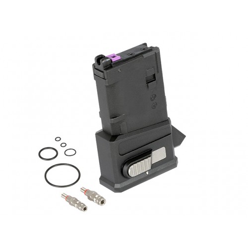 HPA P30 Adapter MWS for M4/AR15 Magazines, Upgrade your TM MWS platform with this precision-engineered HPA adapter, designed to convert your gas blowback system into a high-performance HPA setup