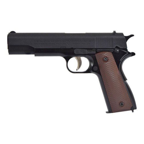 HFC 1911 SPRING PISTOL BLACK, Classic Military Style Meets Effortless Target Fun