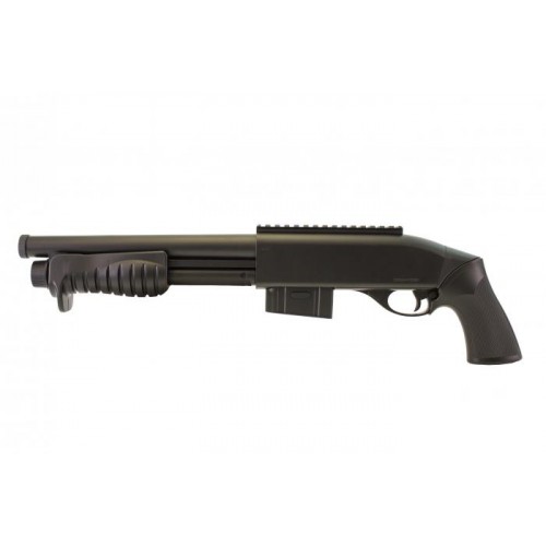 Double Eagle M401 Shotgun, This spring shotgun from Double-Eagle fires 1x BB per trigger pull