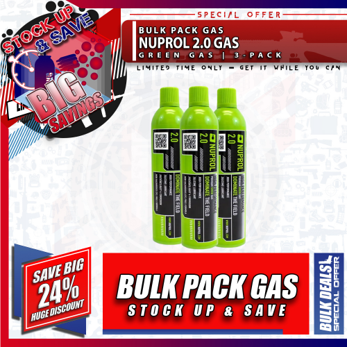 BULK DEALS: Nuprol 2.0 Gas, SAVE BIG with our BULK GREEN GAS PACK