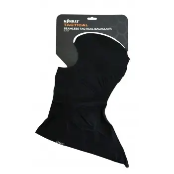Seamless Tactical Balaclava - Black