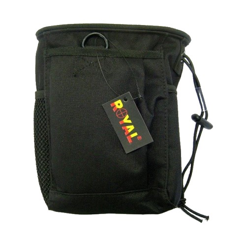 Royal Dump Pouch (BK), The ROYAL Magazines Dump Pouch Black (T7014B) is a compact and dependable tactical accessory engineered for efficient magazine retention in fast-moving scenarios