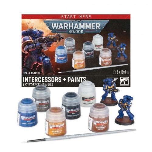 Warhammer 40,000 - Space Marines Infernus Marines & Paints, Ignite the battlefield with the Space Marines: Infernus Marines + Paints Set, the perfect entry point for any aspiring commander