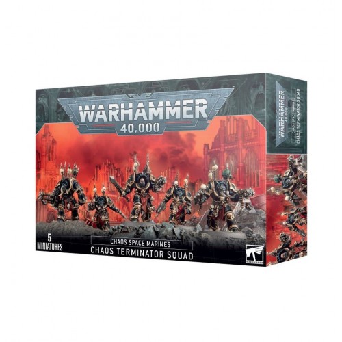 Warhammer 40,000 - Chaos Space Marines Chaos Terminator Squad Warhammer 40,000 - Chaos Space Marines Chaos Terminator Squad, Chaos Terminators are formidable, heavily armored veterans who function as walking tanks on the battlefield