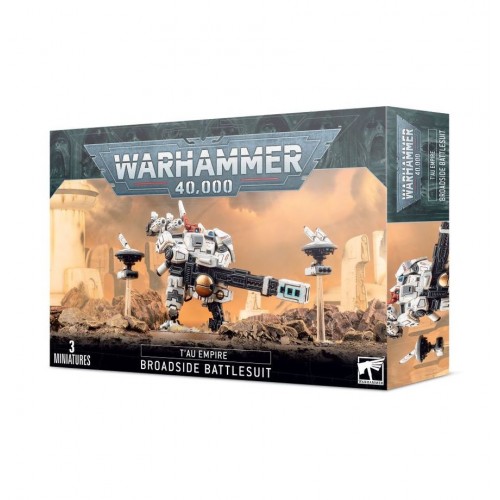 Warhammer 40,000 - T'au Empire Broadside Battlesuit Warhammer 40,000 - T'au Empire Broadside Battlesuit, The XV88 Broadside Battlesuit is a cornerstone of T'au Hunter Cadres, serving as a highly effective long-range support unit and tank-killer