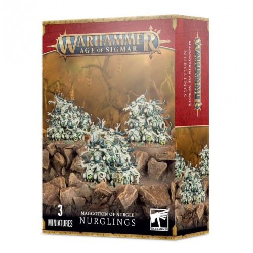 Warhammer Age of Sigmar Nurglings, Nurglings are malicious plague mites that pour across the battlefield in giggling, relentless masses