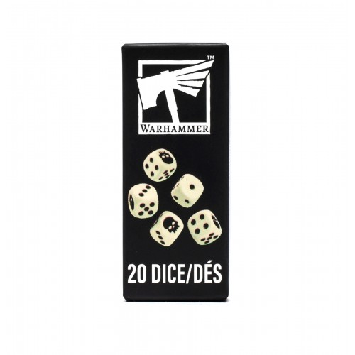 Warhammer 20 Dice, Roll into battle with confidence using the official Warhammer Dice Set