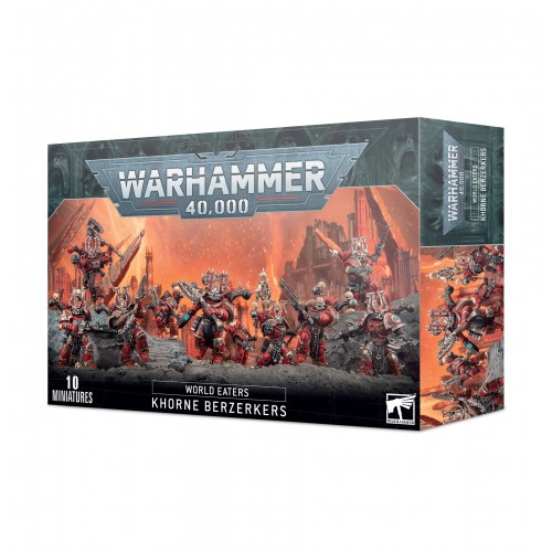 Warhammer 40,000 World Eater Khorne Berzerkers Warhammer 40,000 World Eater Khorne Berzerkers, Khorne Berzerkers are legendary for their warp-fueled rage, serving as transhuman battering rams that tear through enemy lines with ferocious speed and strength