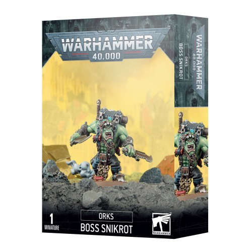 Warhammer 40,000 - Orks Boss Snikrot Warhammer 40,000 - Orks Boss Snikrot, The sneakiest and most kunnin' Ork Kommando in the galaxy has arrived to lead your forces