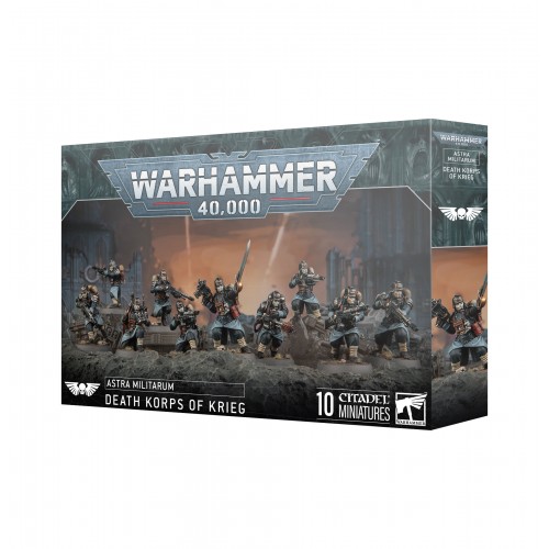 Warhammer 40,000 - Astra Militarum Death Korps Of Krieg Warhammer 40,000 - Astra Militarum Death Korps Of Krieg, The Death Korps of Krieg’s grim regiments excel in the most grueling of conditions, with their legendary endurance allowing them to hold key positions against any onslaught