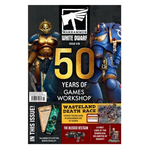 Warhammer White Dwarf - Issue 518, Celebrate 50 years of Games Workshop with the latest issue of the essential Warhammer hobby magazine