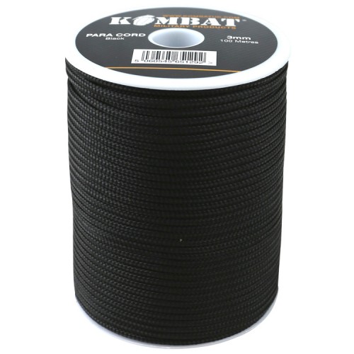Paracord Reel 3mm (100m) (BK), Paracrod is incredibly useful, thanks to its low profile, and high strength